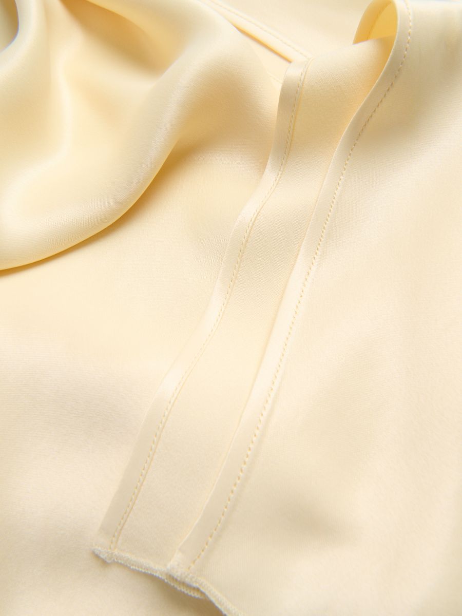 Viscose maxi skirt - light yellow - RESERVED - 6