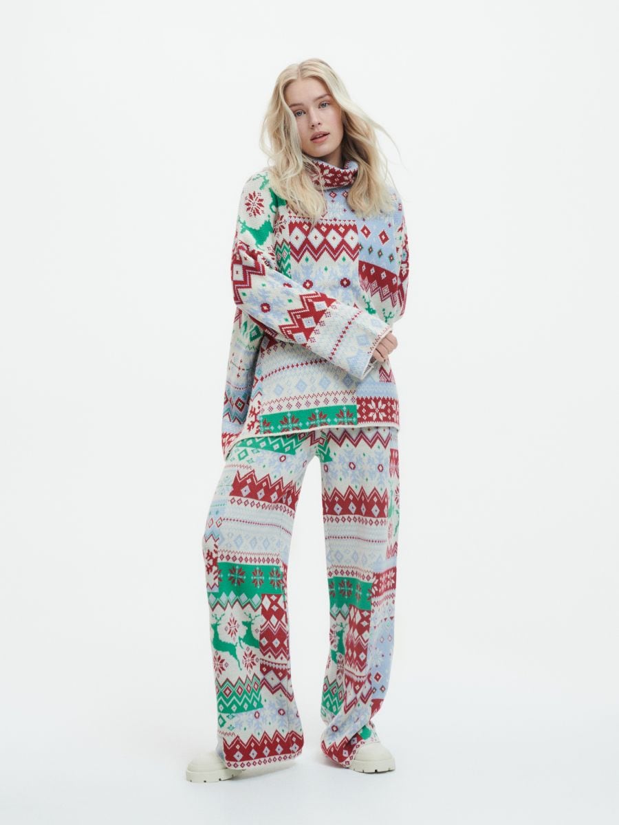 Christmas motif jumper - multicolor - RESERVED - 4