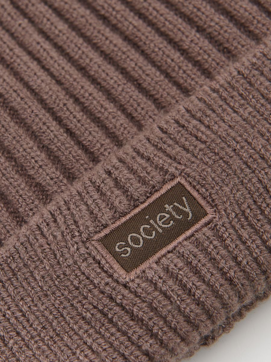 Viscose blend beanie - brown - RESERVED - 2