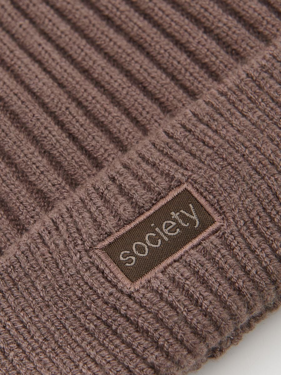 Viscose blend beanie - brown - RESERVED - 2