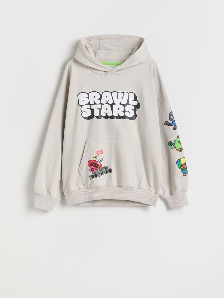 Oversize-Sweatshirt Brawl Stars - hellgrau - RESERVED