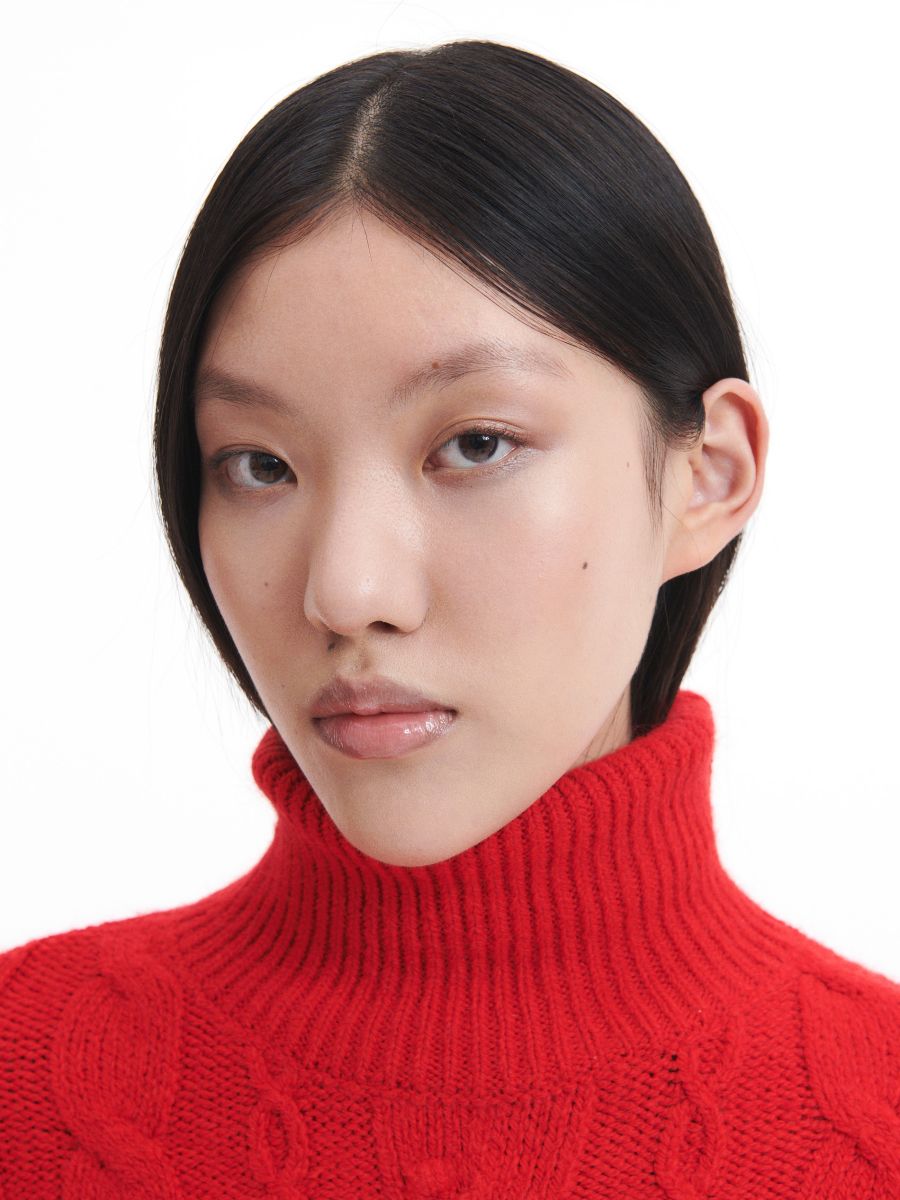 Roll neck jumper - red - RESERVED - 3