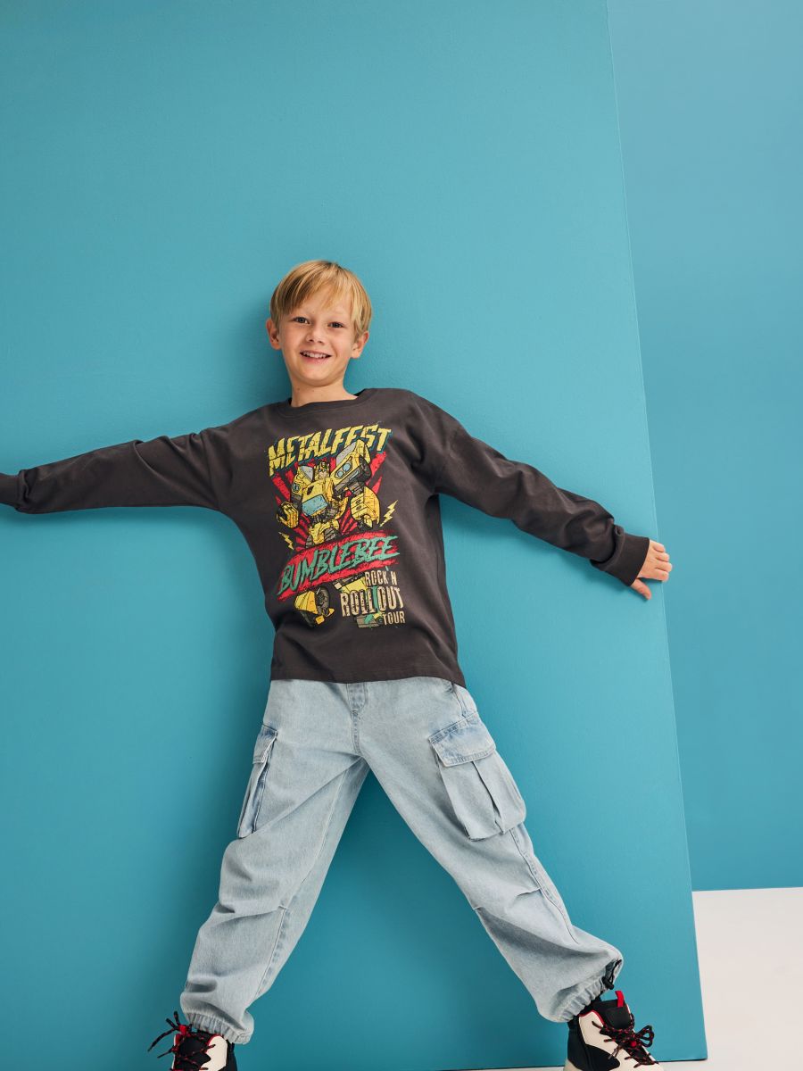 Transformers longsleeve - dark grey - RESERVED - 3