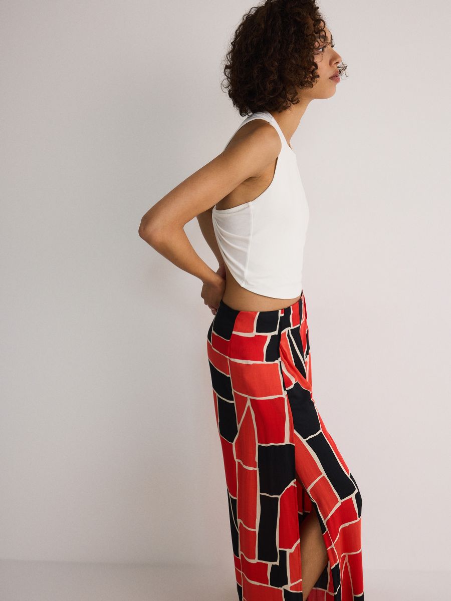 Viscose trousers - multicolor - RESERVED - 2