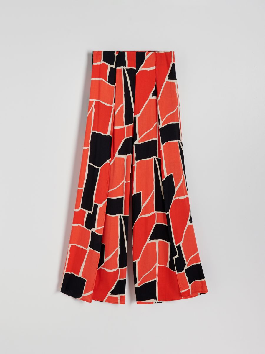 Viscose trousers - multicolor - RESERVED - 4