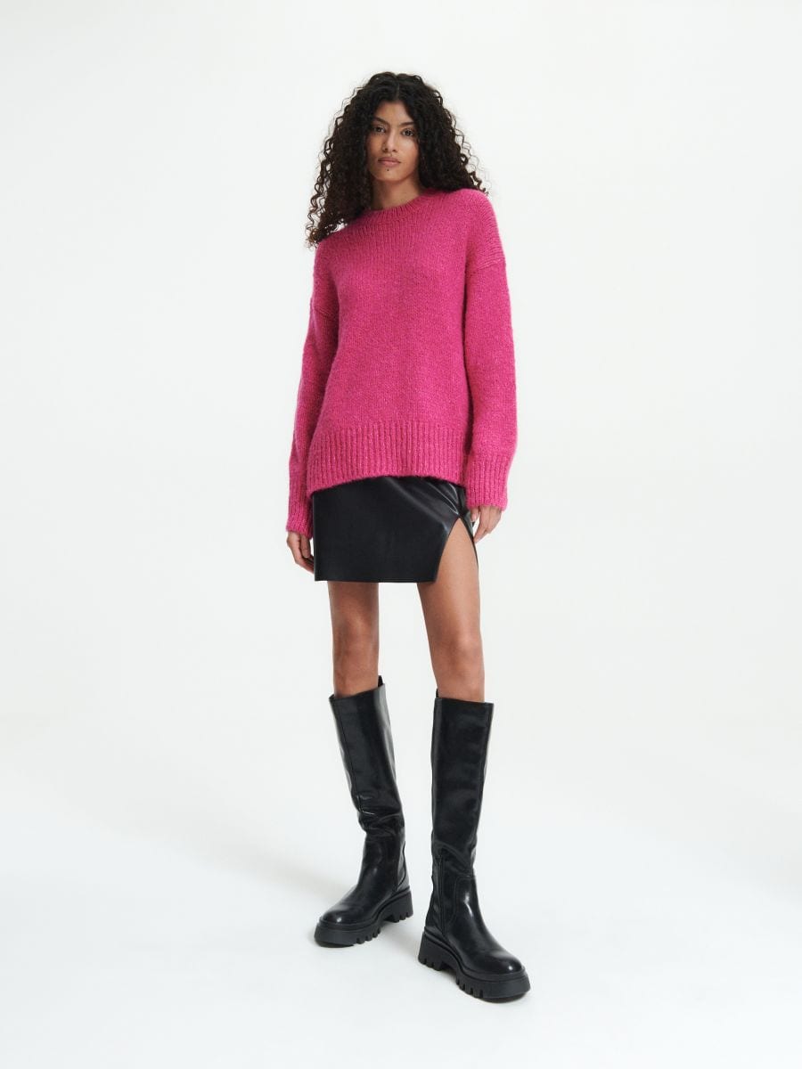 Oversize jumper Color fuchsia - RESERVED - 3660P-43X