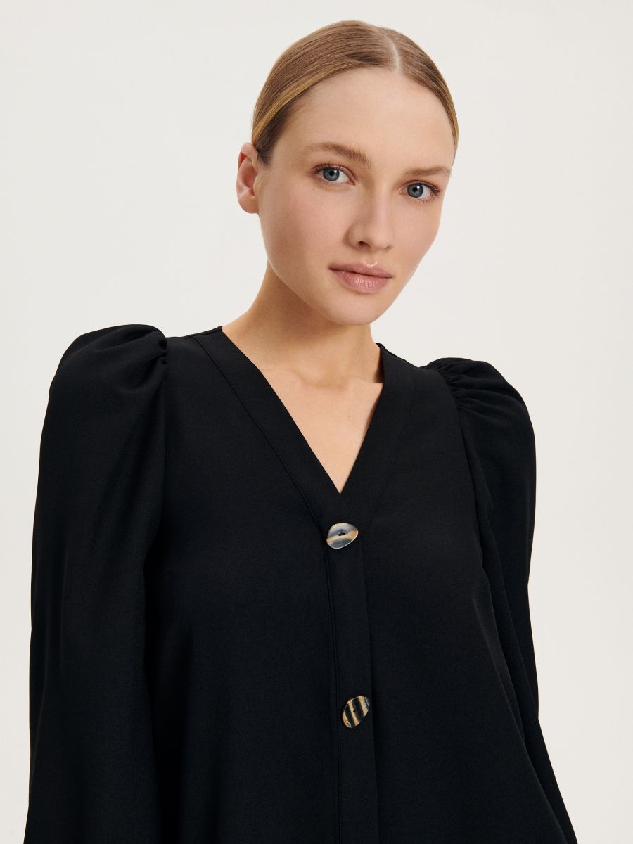 Rochie trapez - negru - RESERVED - 3