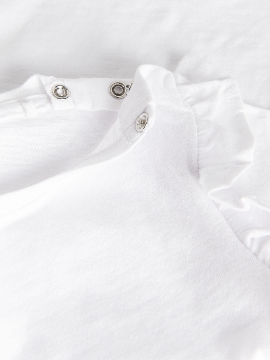 Top with frills - white - RESERVED - 3