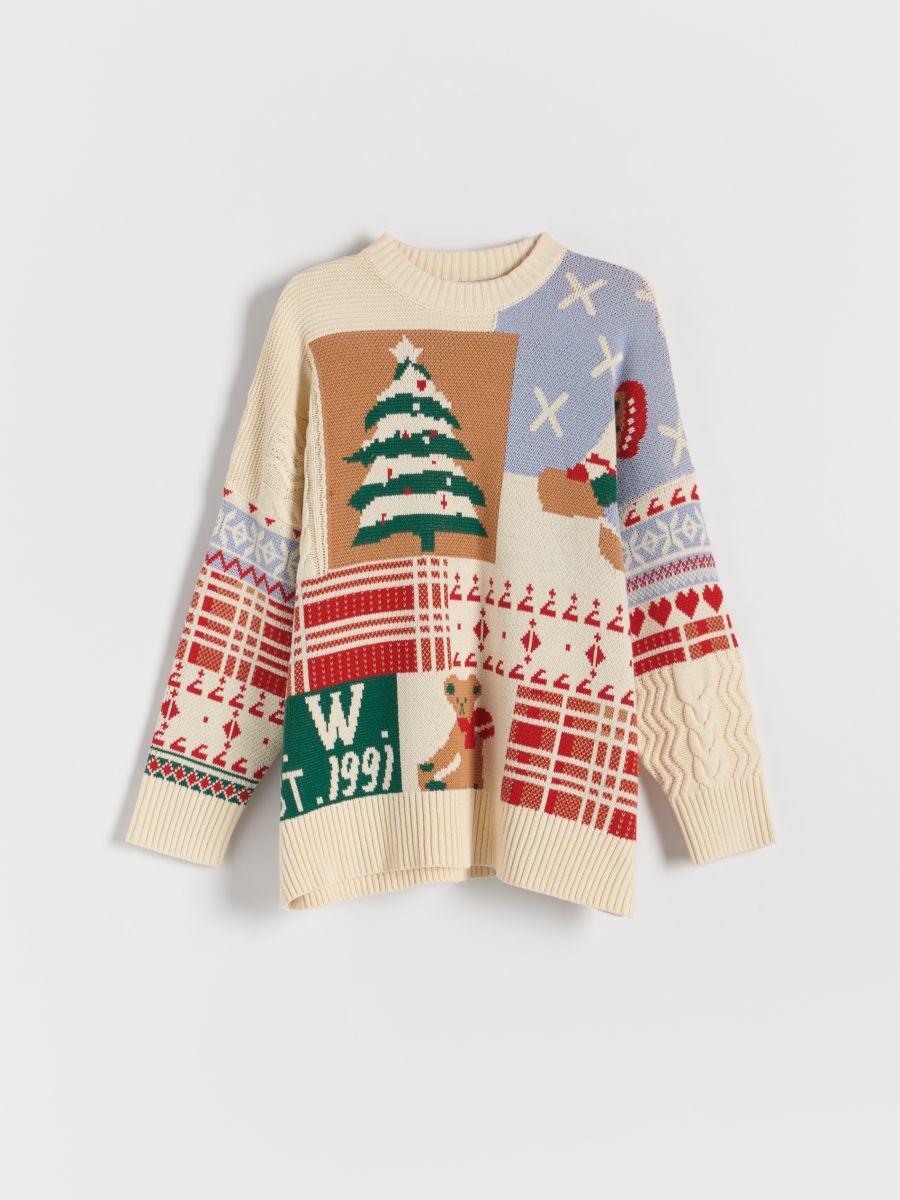 Pull à motif de Noël - Multicolore - RESERVED - 5