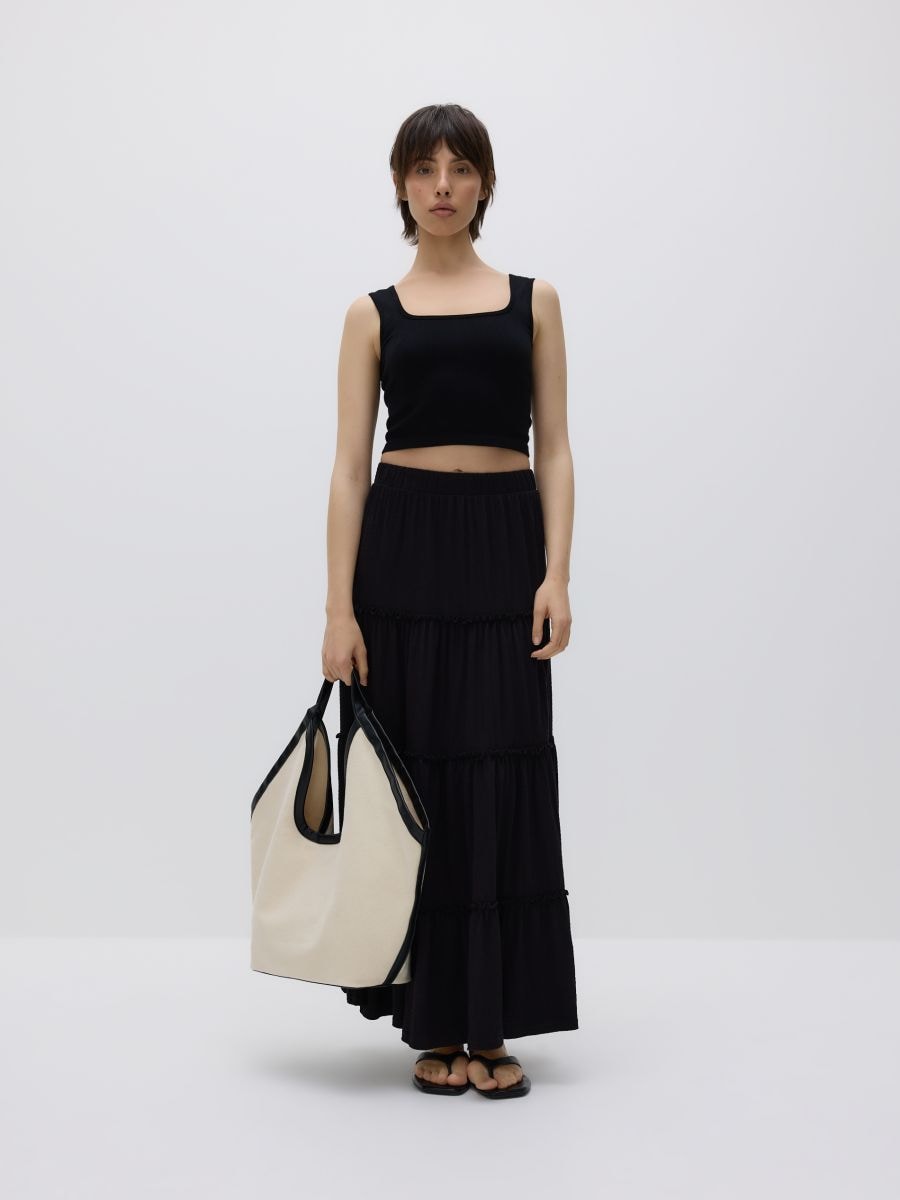 Fabric hobo bag - cream - RESERVED - 2