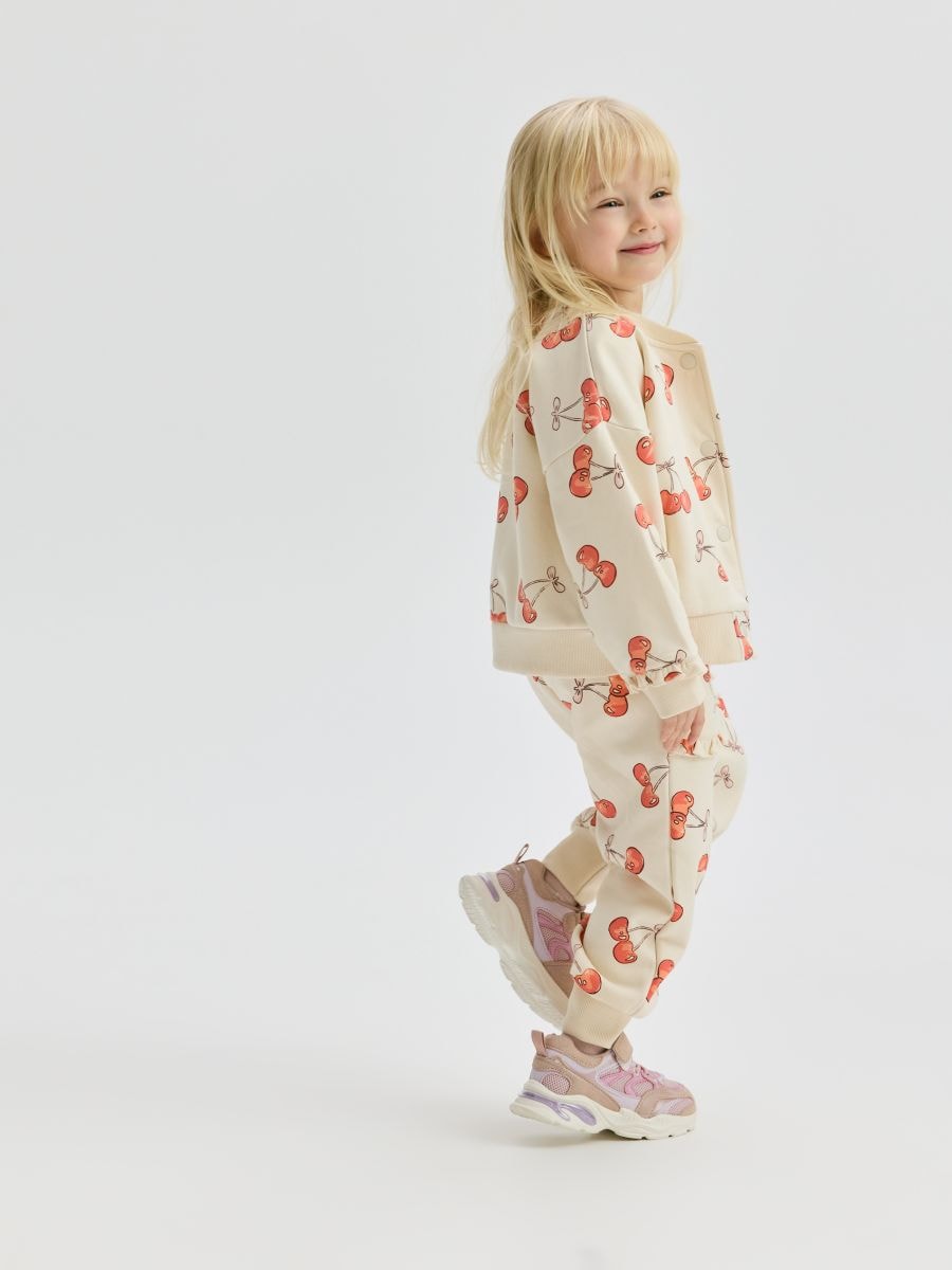 Patterned bomber sweatshirt - nude - RESERVED - 4