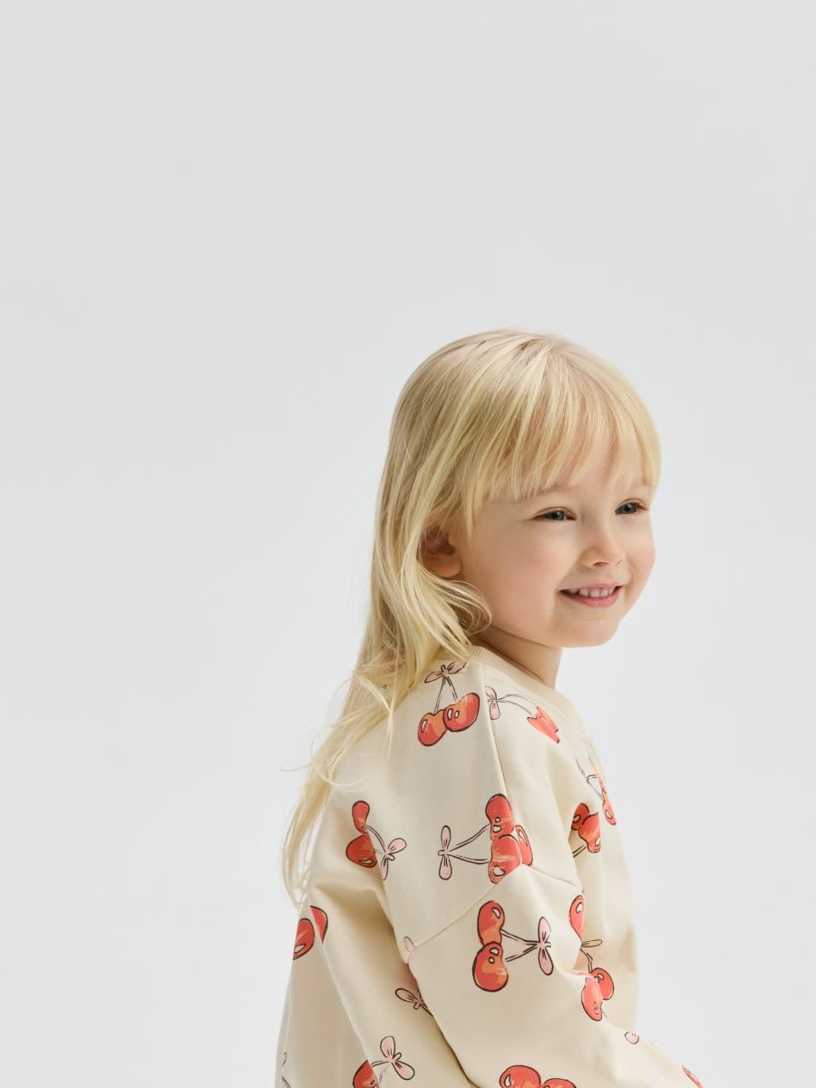 Patterned bomber sweatshirt - nude - RESERVED - 3