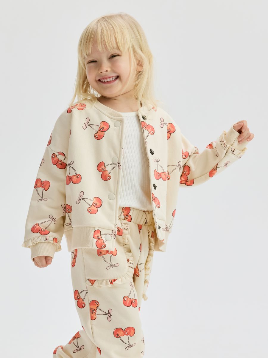 Patterned bomber sweatshirt - nude - RESERVED - 5