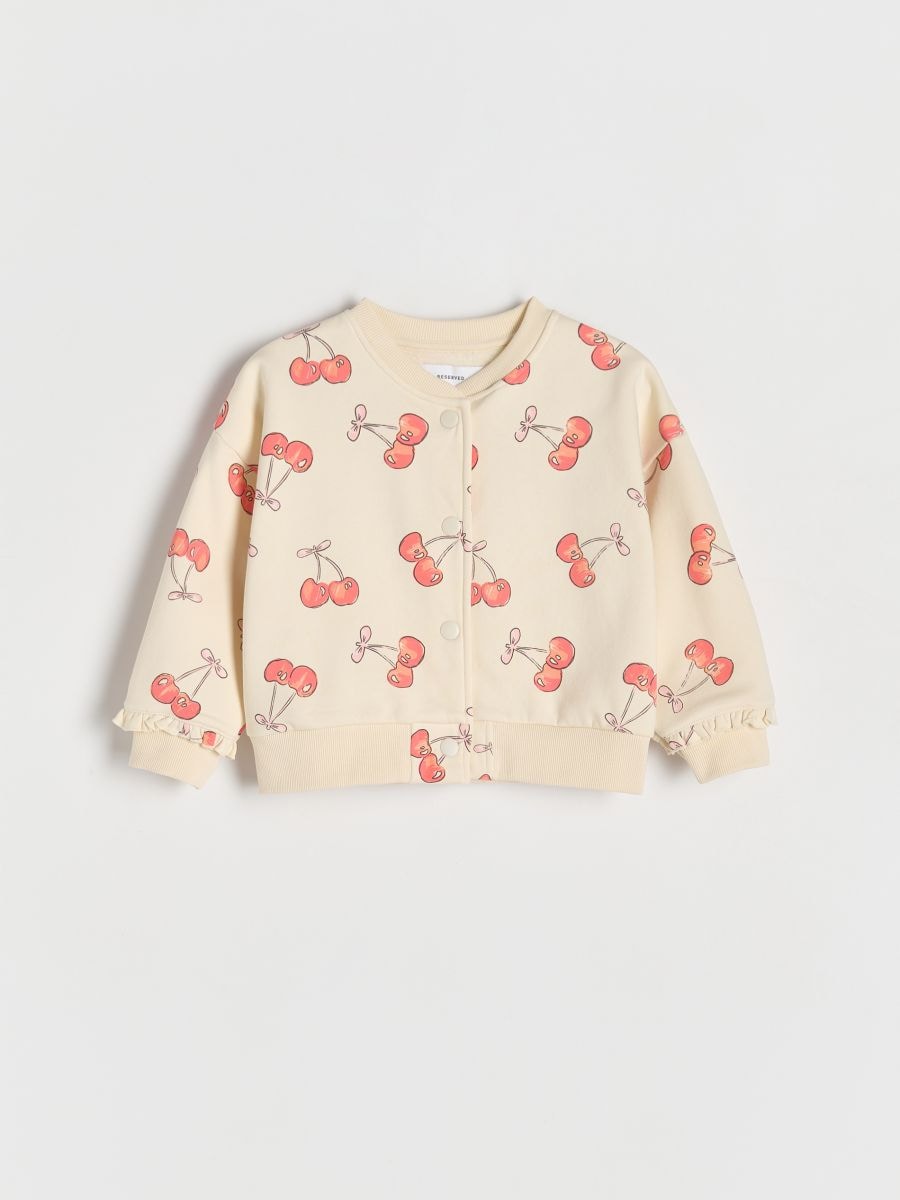 Patterned bomber sweatshirt - nude - RESERVED - 2