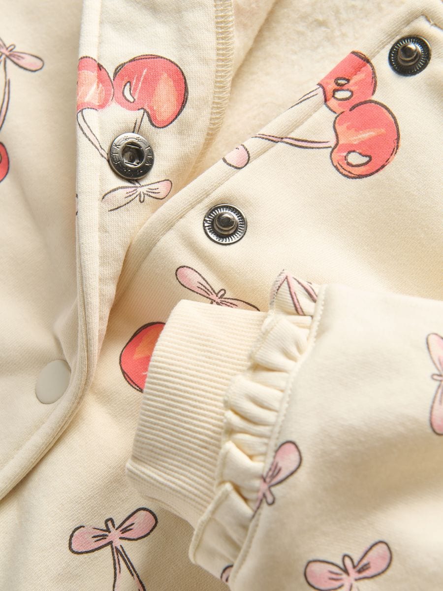 Patterned bomber sweatshirt - nude - RESERVED - 2
