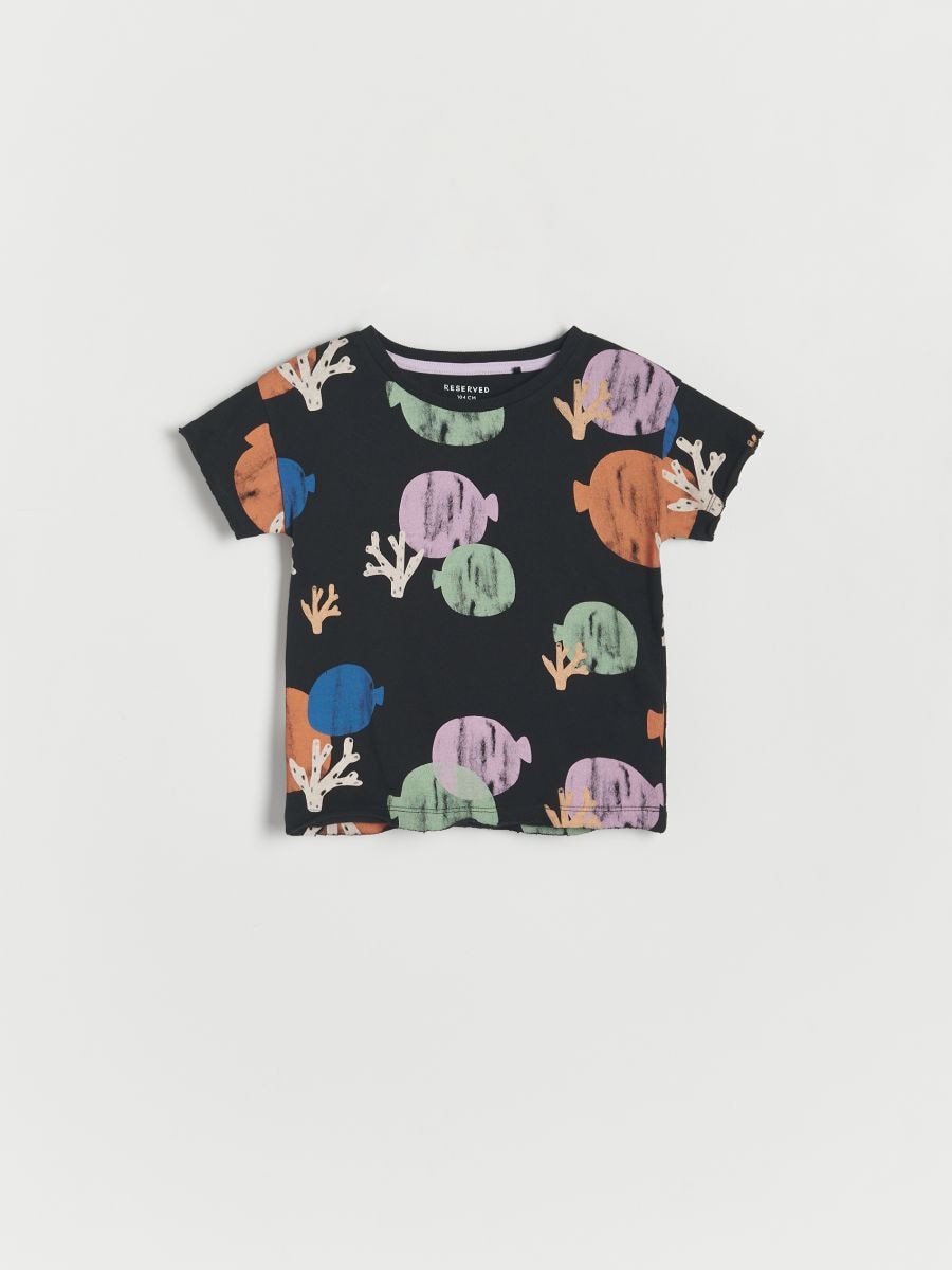 T-shirt with all over print - black - RESERVED - 2