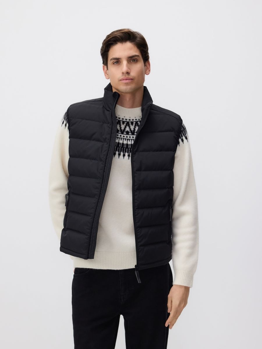 Down vest - black - RESERVED