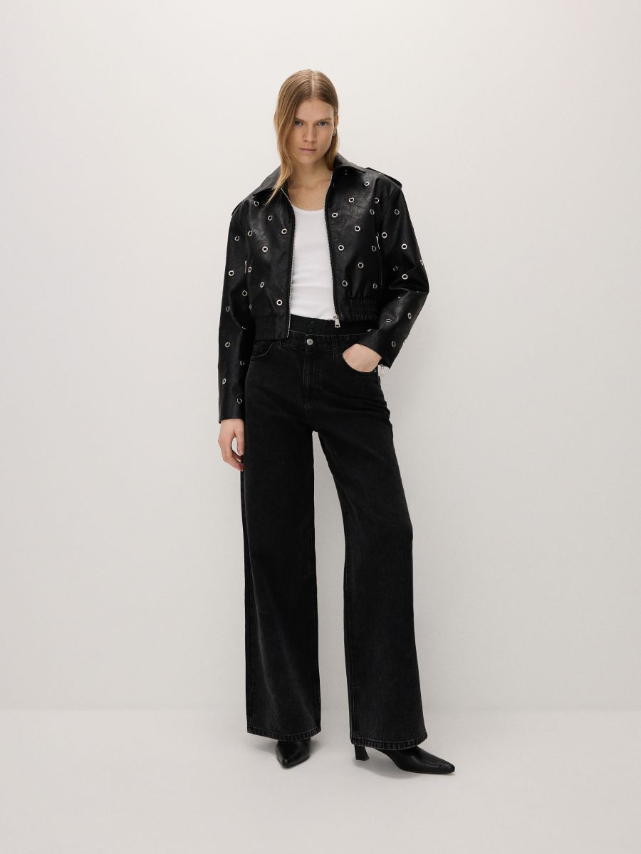 Jacket with decorative details - black - RESERVED - 3