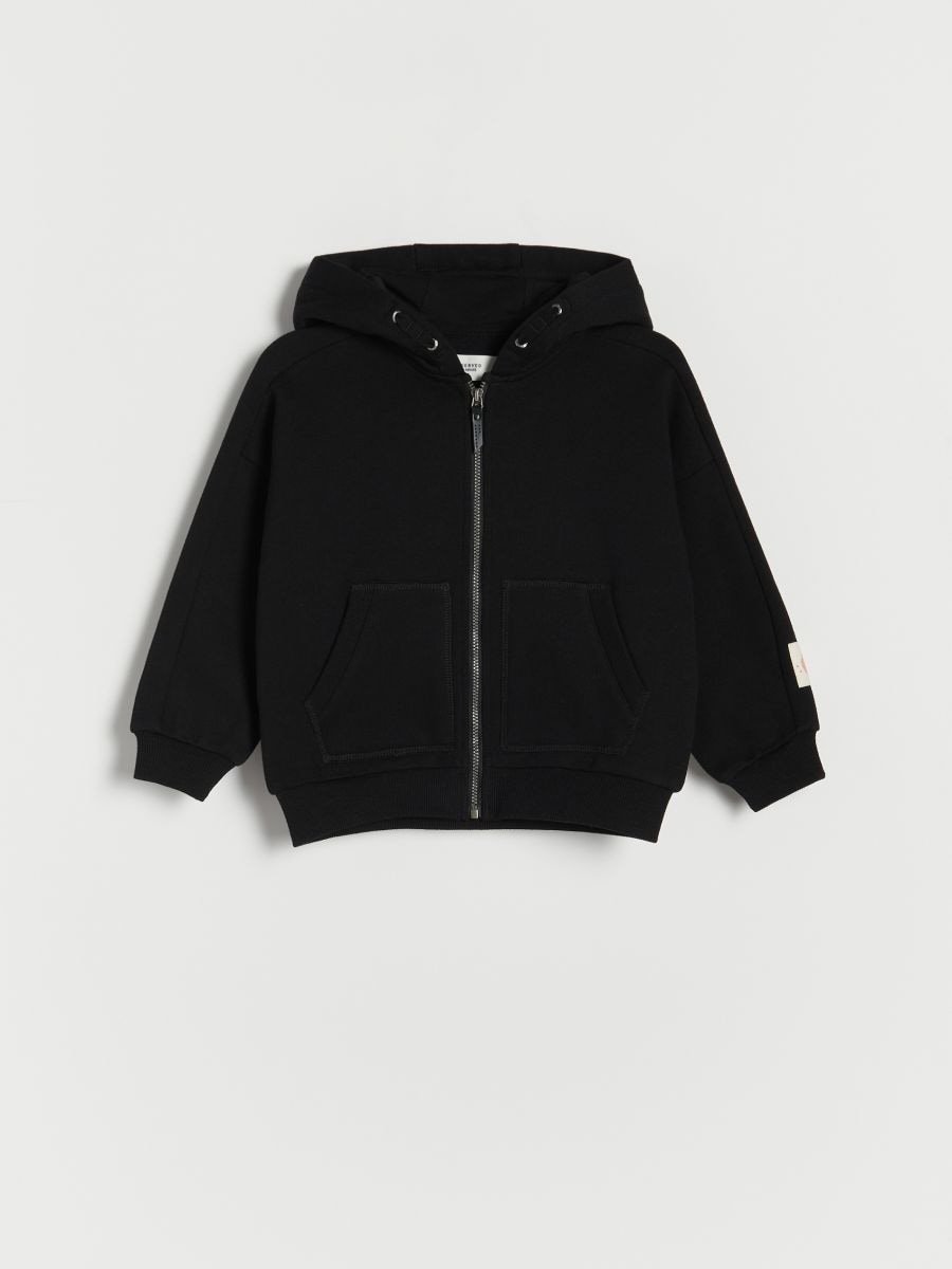 Cotton hoodie - black - RESERVED
