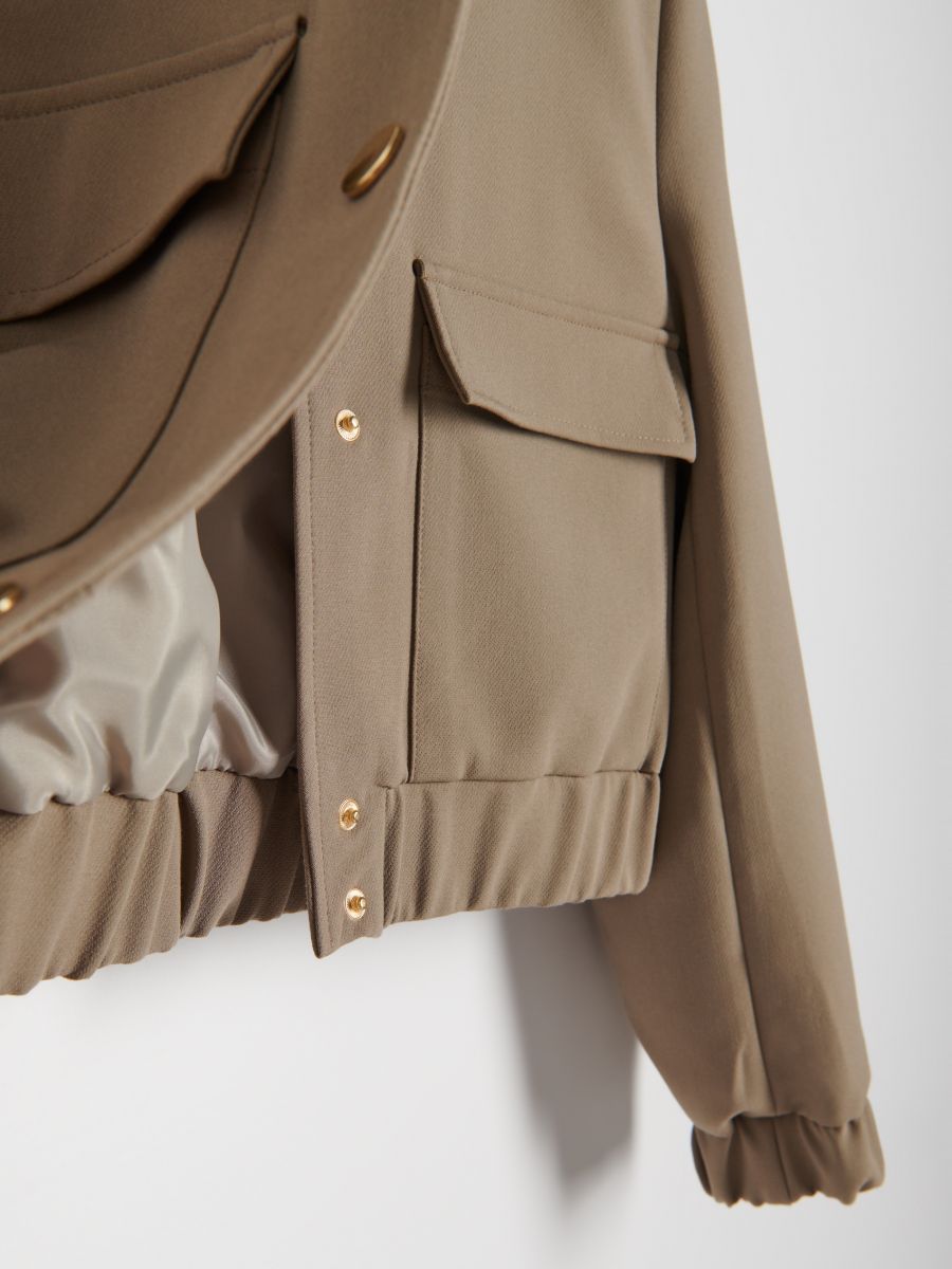 Jacket with decorative pockets - olive - RESERVED - 4