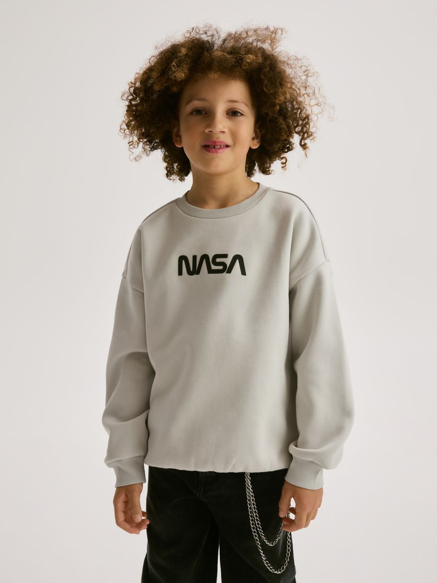 NASA sweatshirt - light grey - RESERVED - 6