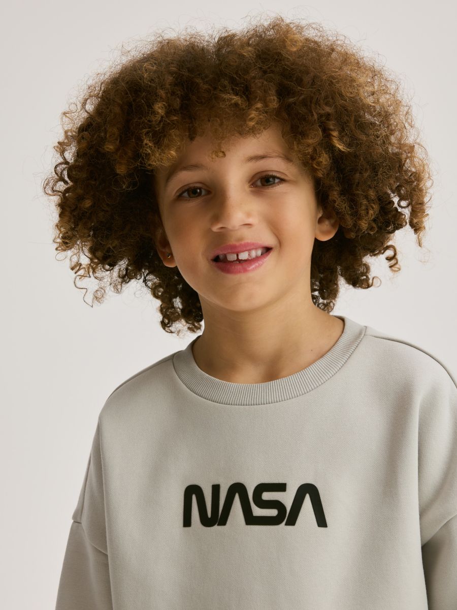 NASA sweatshirt - light grey - RESERVED - 7