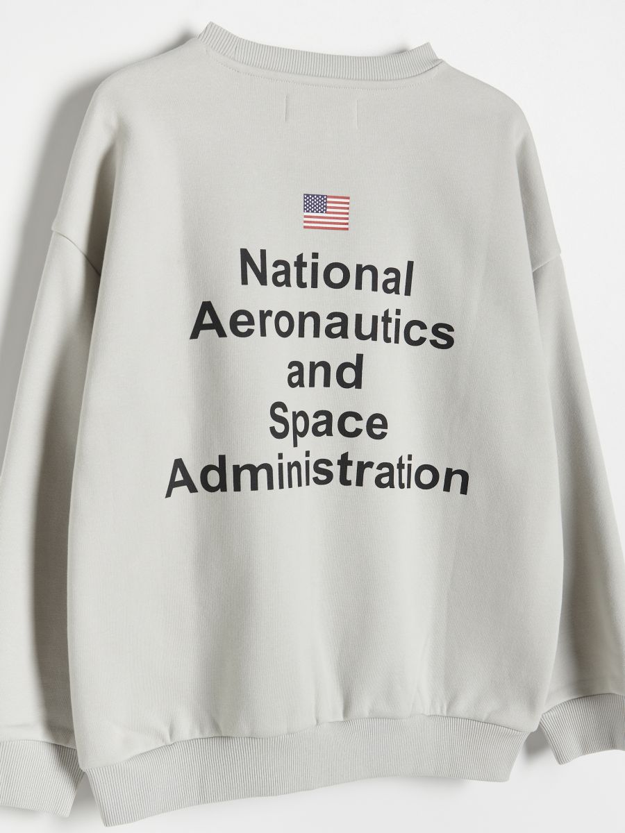 NASA sweatshirt - light grey - RESERVED - 3