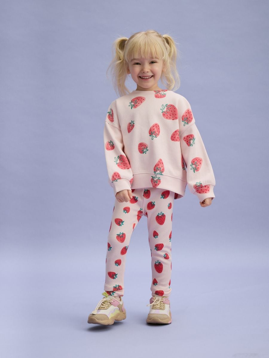 Sweat en coton à motif - rose pastel - RESERVED - 5