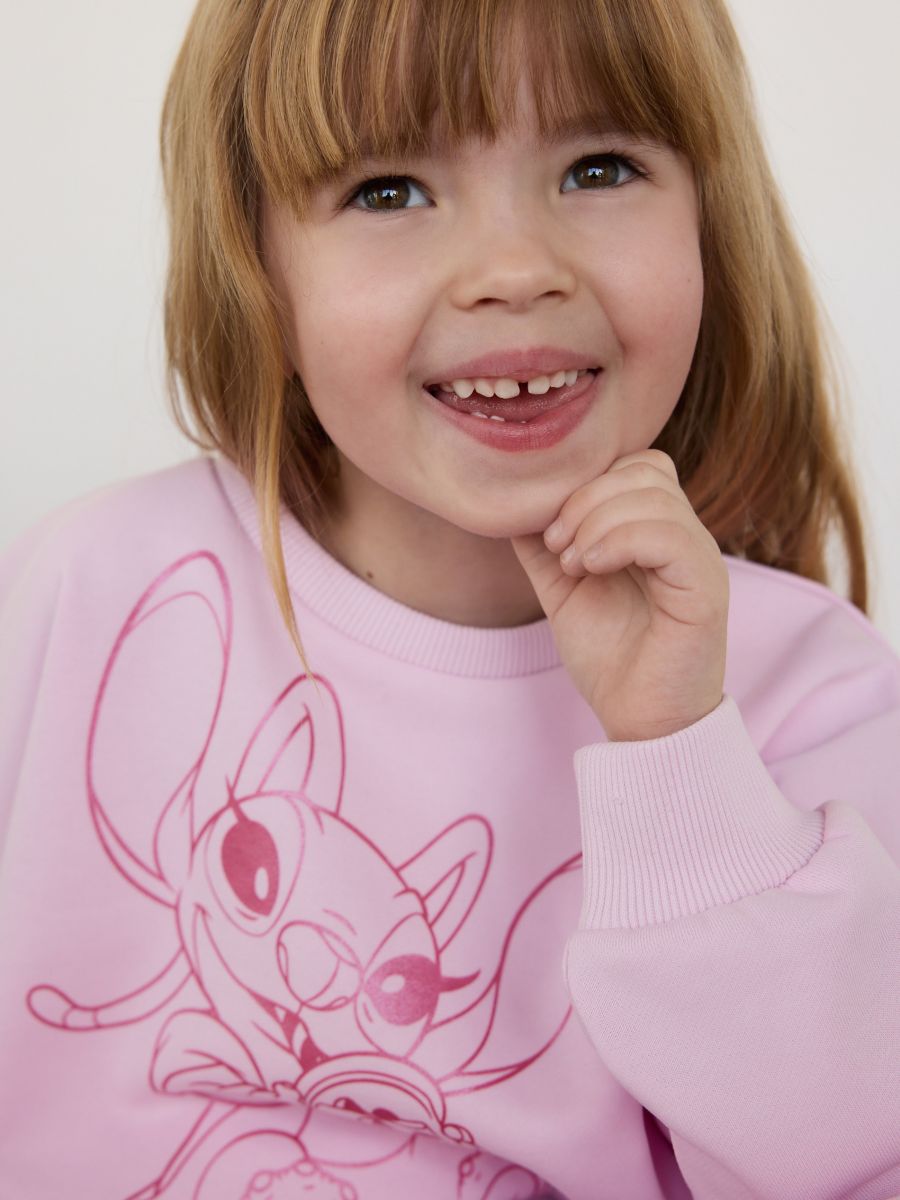 Lilo & Stitch sweatshirt - pastel pink - RESERVED