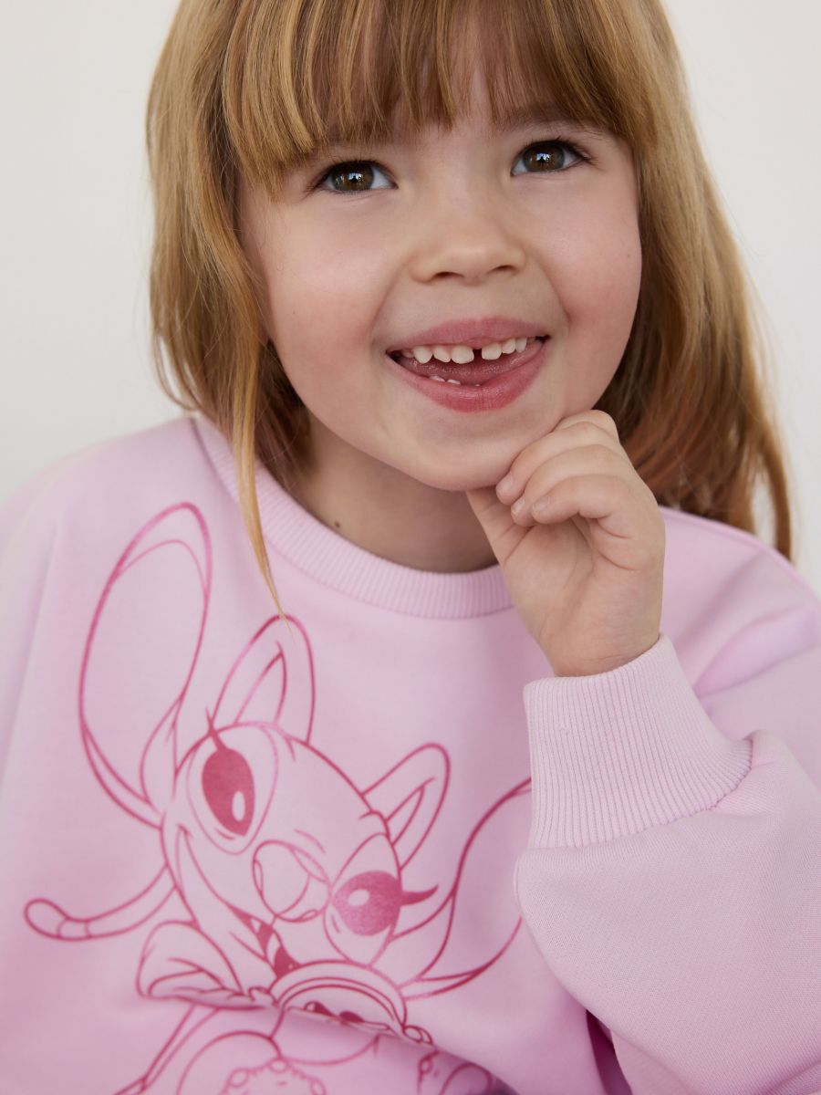 Pulover Lilo & Stitch - pastelno roza - RESERVED - 2