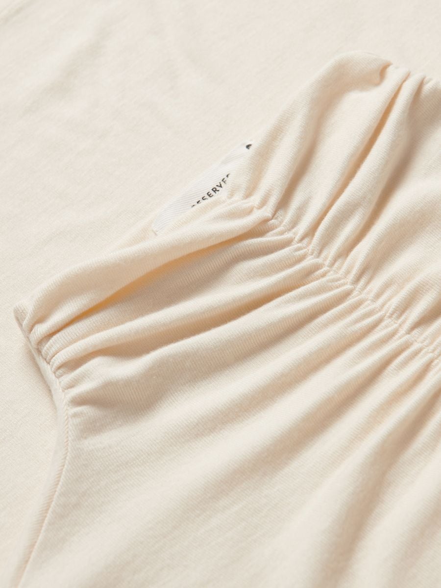 Viscose rich mock neck - nude - RESERVED - 7
