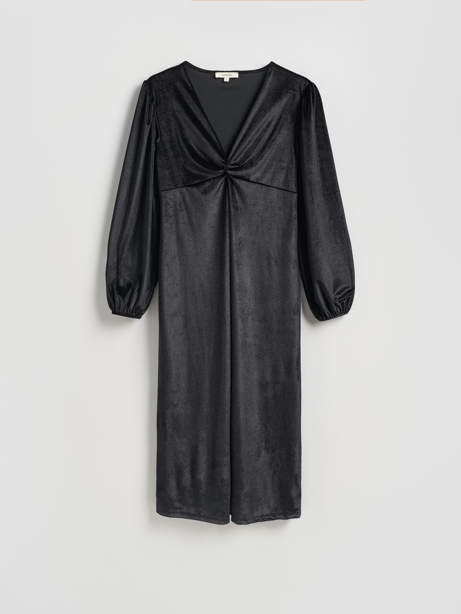 Drape maxi dress - black - RESERVED