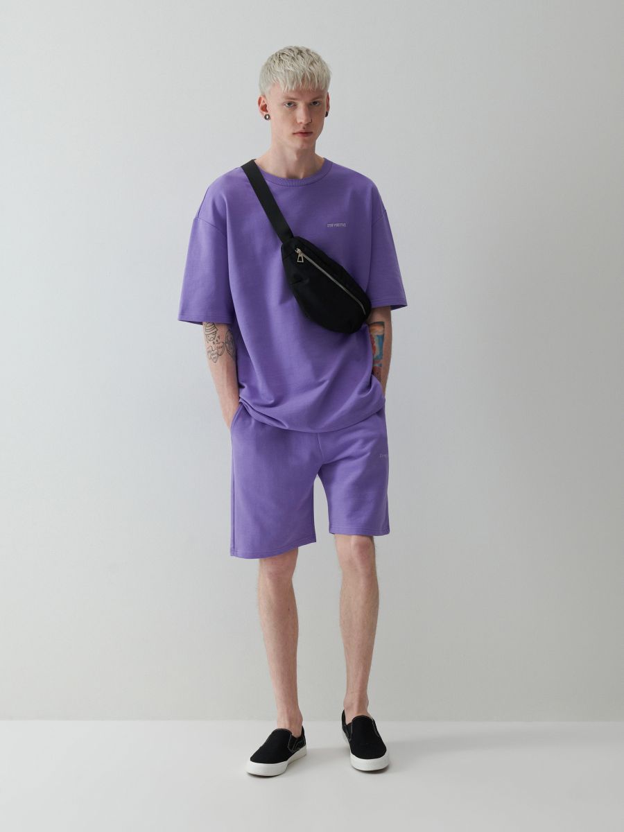 Purple best sale jogger shorts