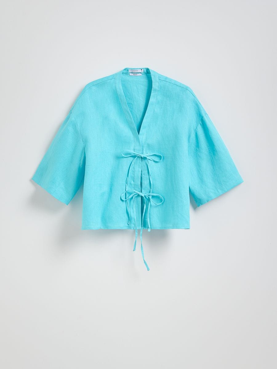 LADIES` BLOUSE - helltürkis - RESERVED