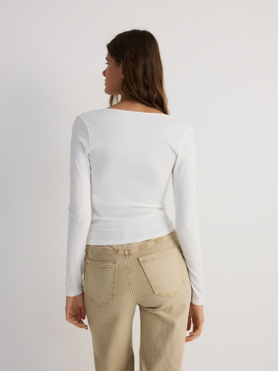 LADIES` BLOUSE - cream - RESERVED - 4
