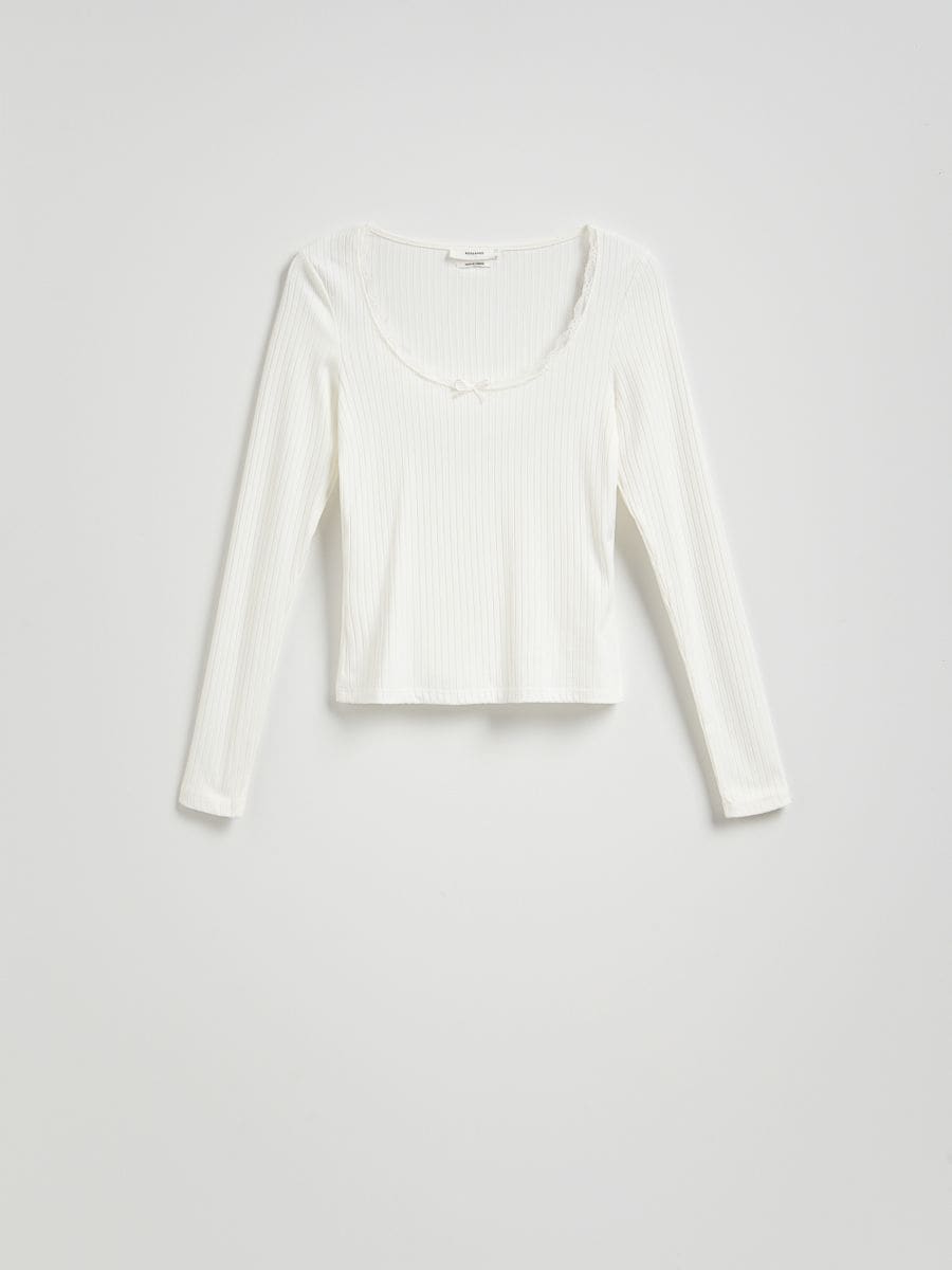LADIES` BLOUSE - cream - RESERVED - 5
