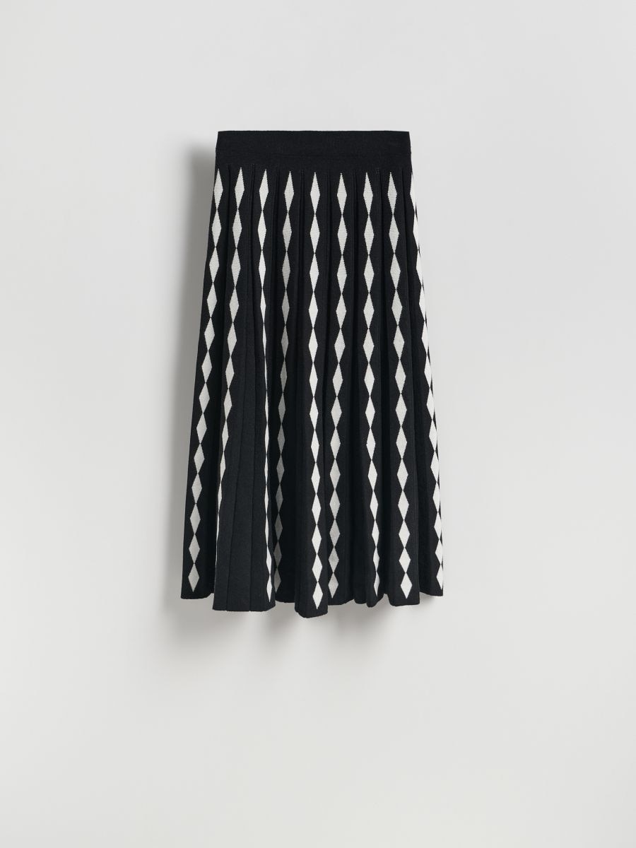 Viscose blend skirt - multicolor - RESERVED