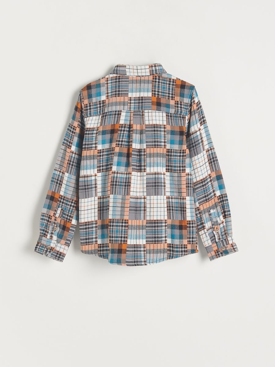 Patchwork flannel shirt - cream - RESERVED - 2