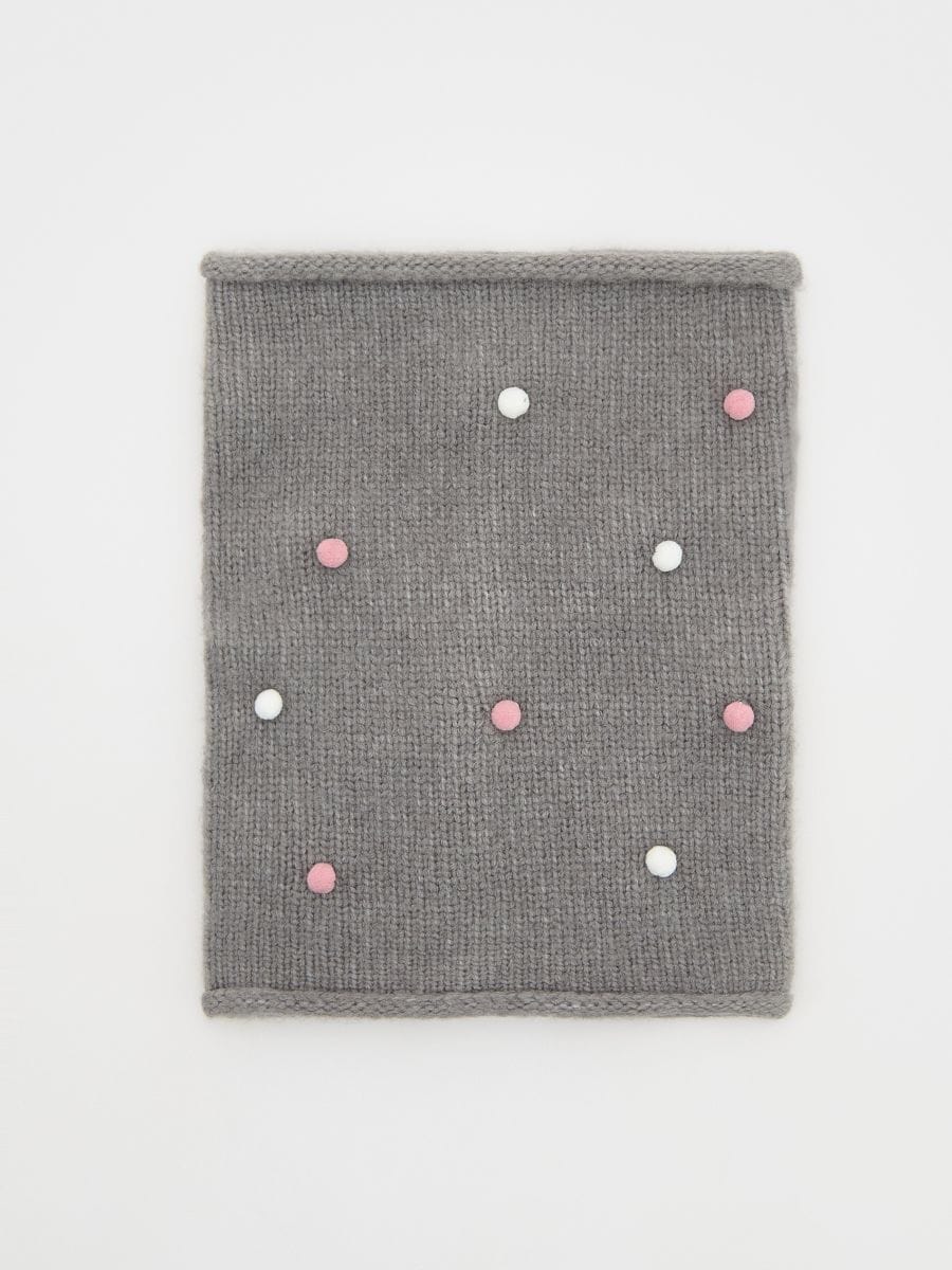 BABIES` MUFFLER - temno siva - RESERVED
