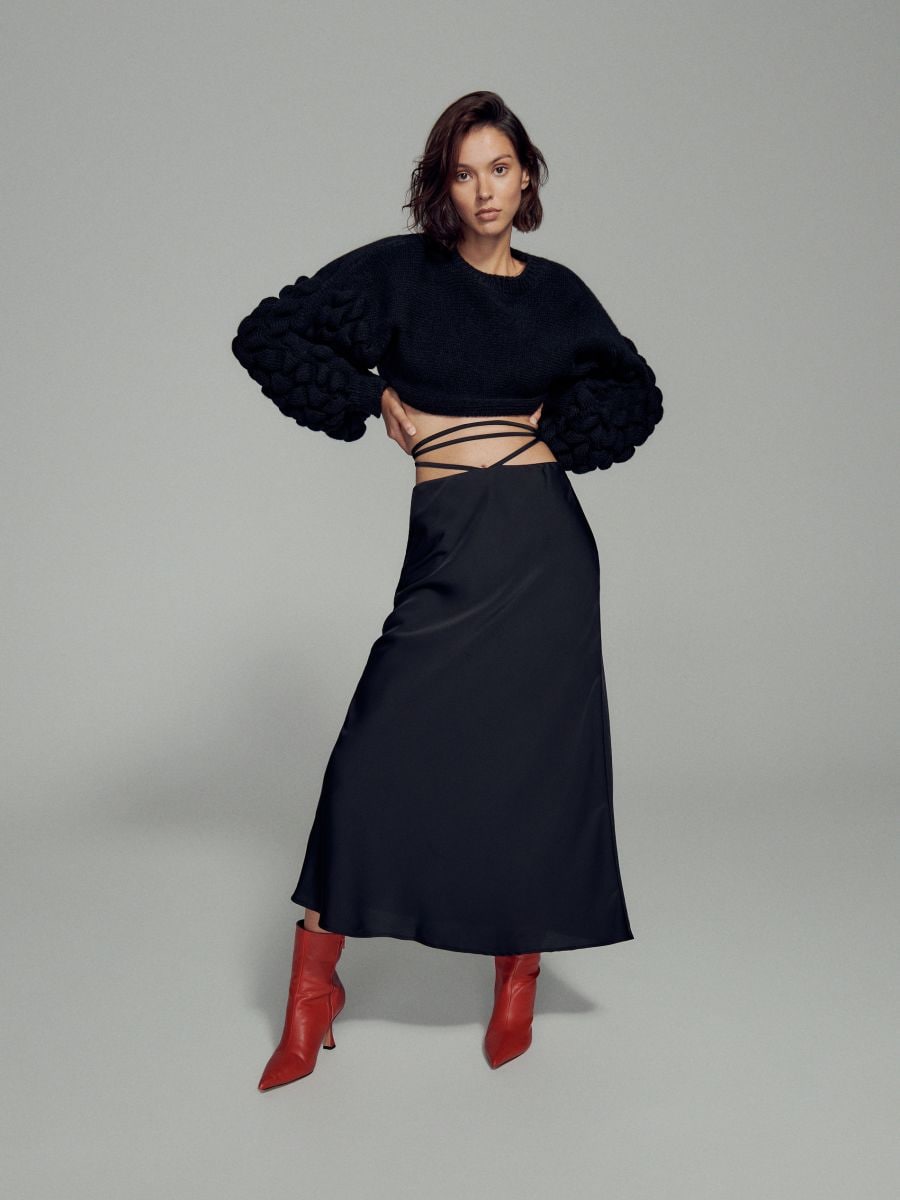 Maglione corto - nero - RESERVED - 2