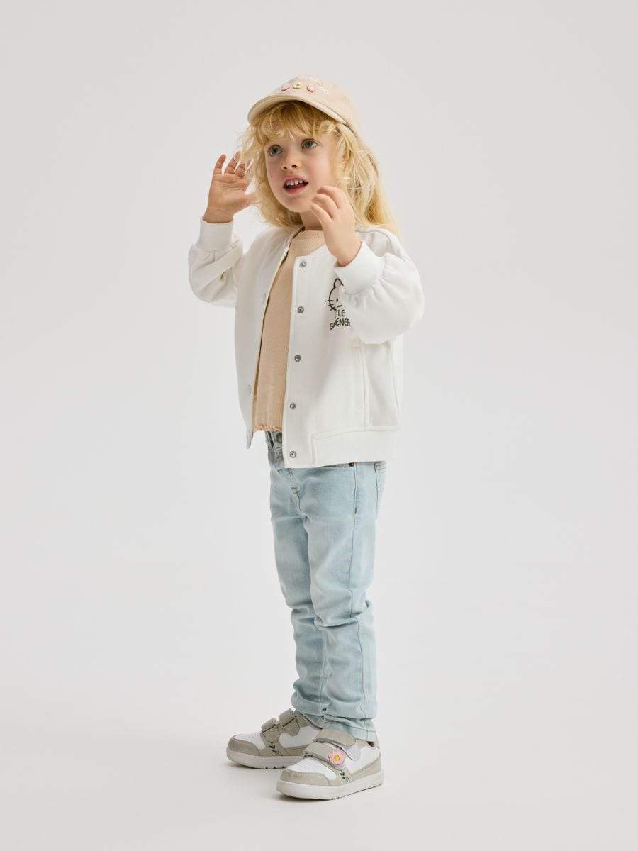 GIRLS` JOGGING TOP - cream - RESERVED - 6