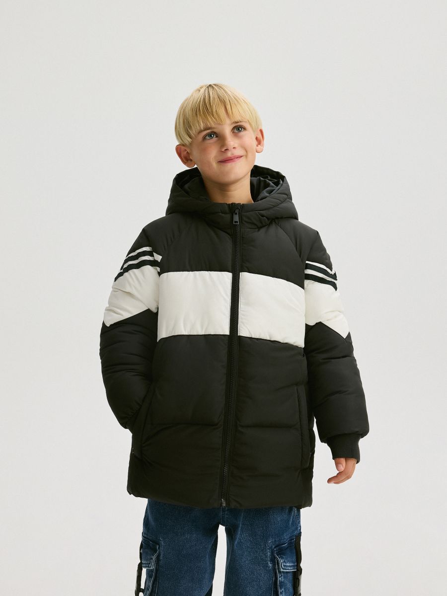 Quilted jacket with hood - black - RESERVED - 6