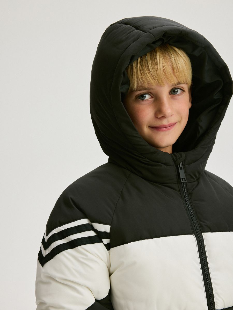 Quilted jacket with hood - black - RESERVED - 5