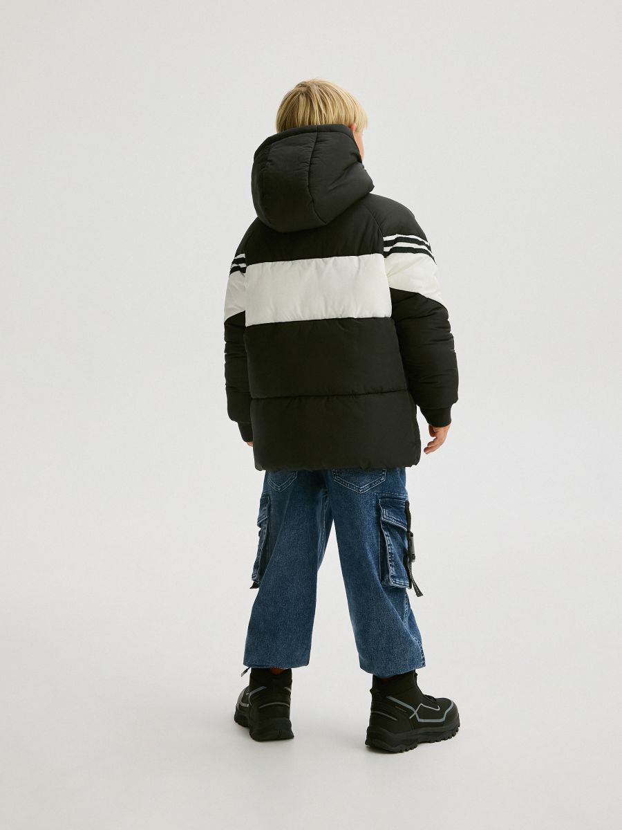 Quilted jacket with hood - black - RESERVED - 4