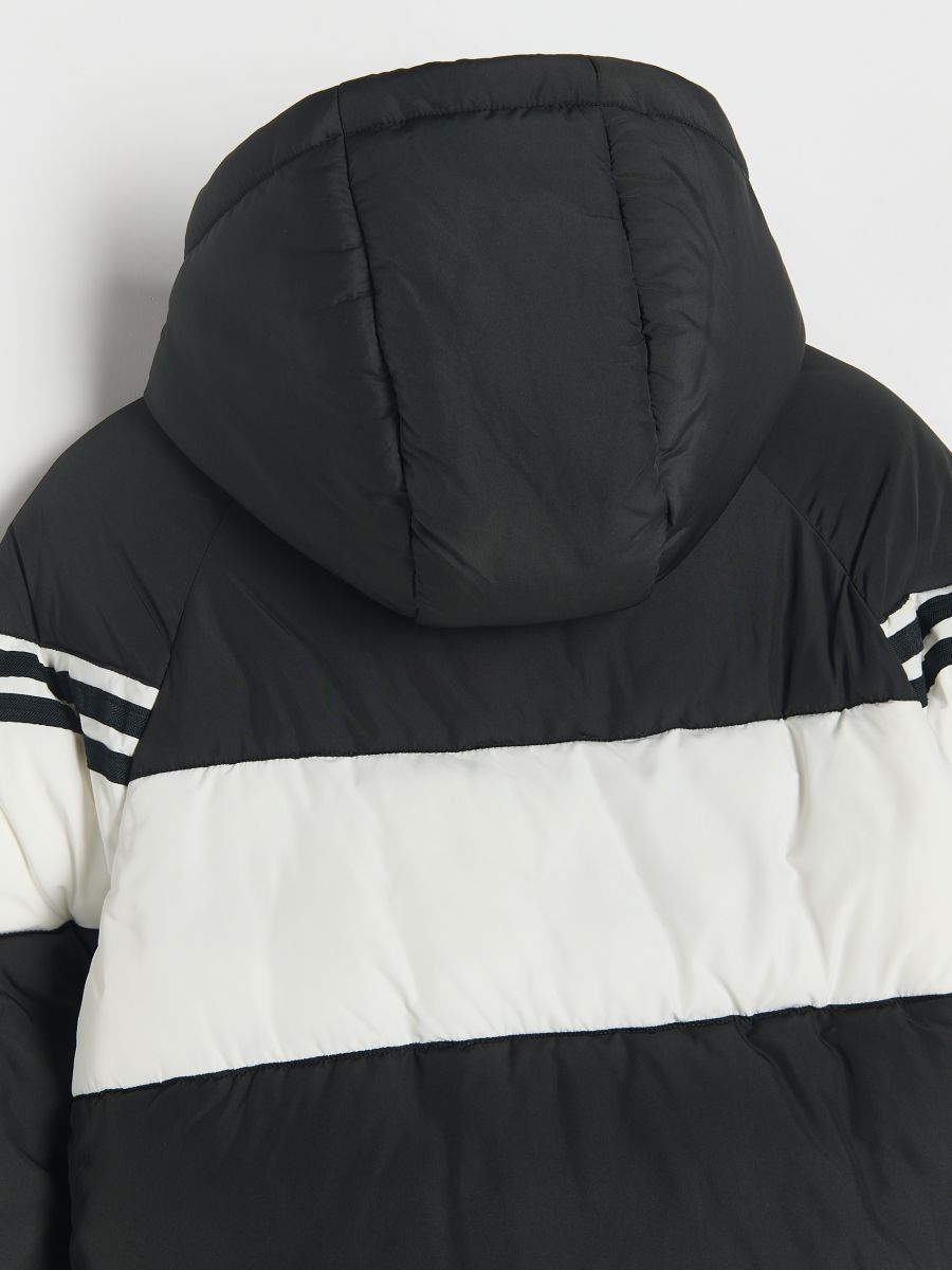 Quilted jacket with hood - black - RESERVED - 3