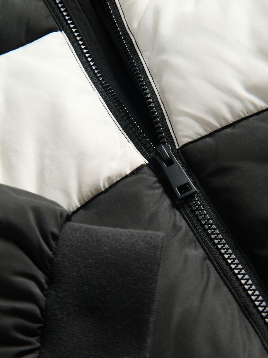 Quilted jacket with hood - black - RESERVED - 2