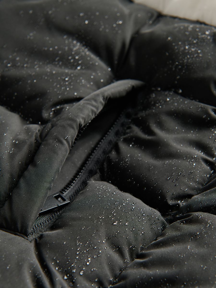 Quilted jacket with hood - black - RESERVED - 9