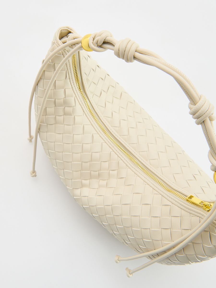 LADIES` HANDBAG - krem - RESERVED - 3