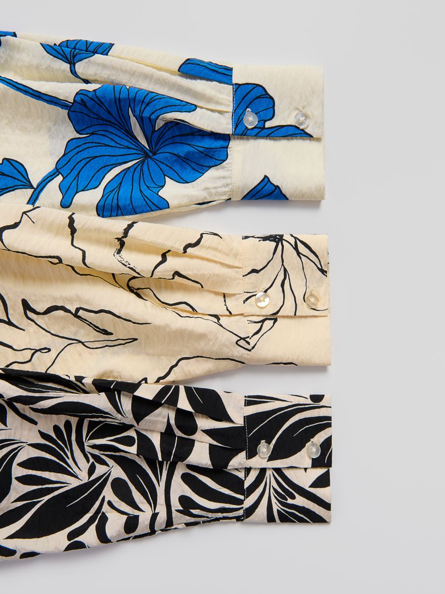 Patterned viscose shirt - blue - RESERVED - 6