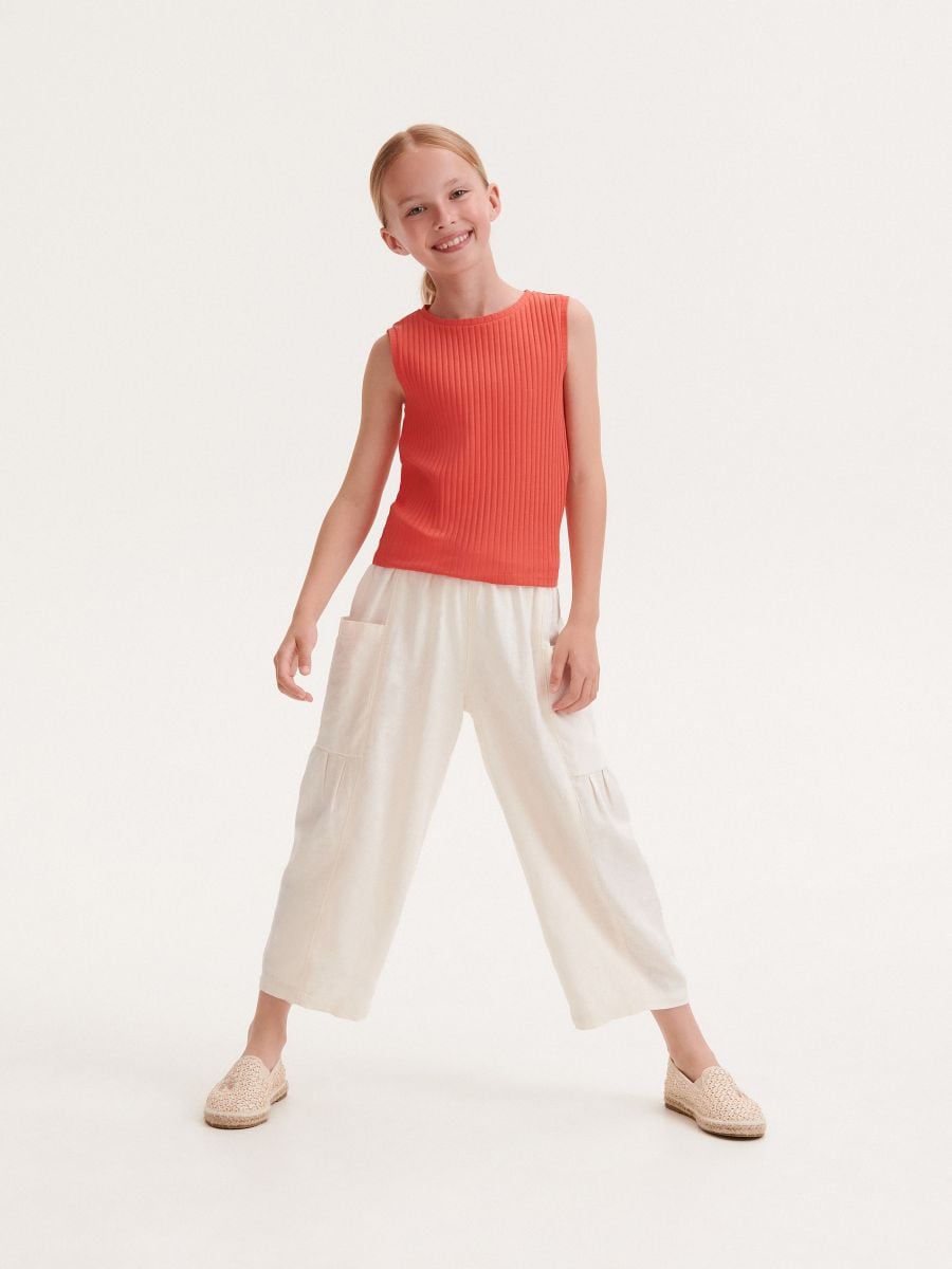 Stripe top - mandarine - RESERVED - 2